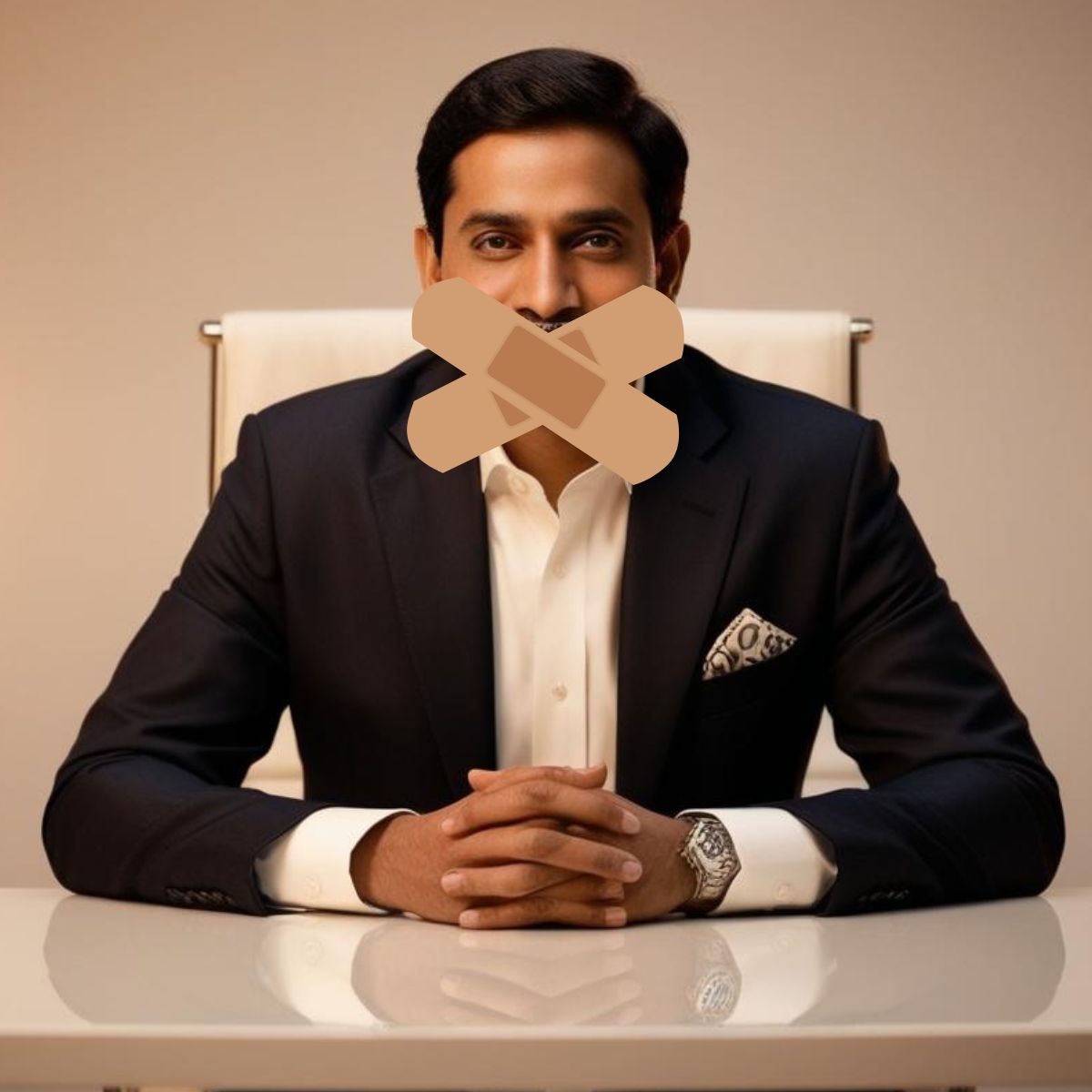CEO with nothing to say